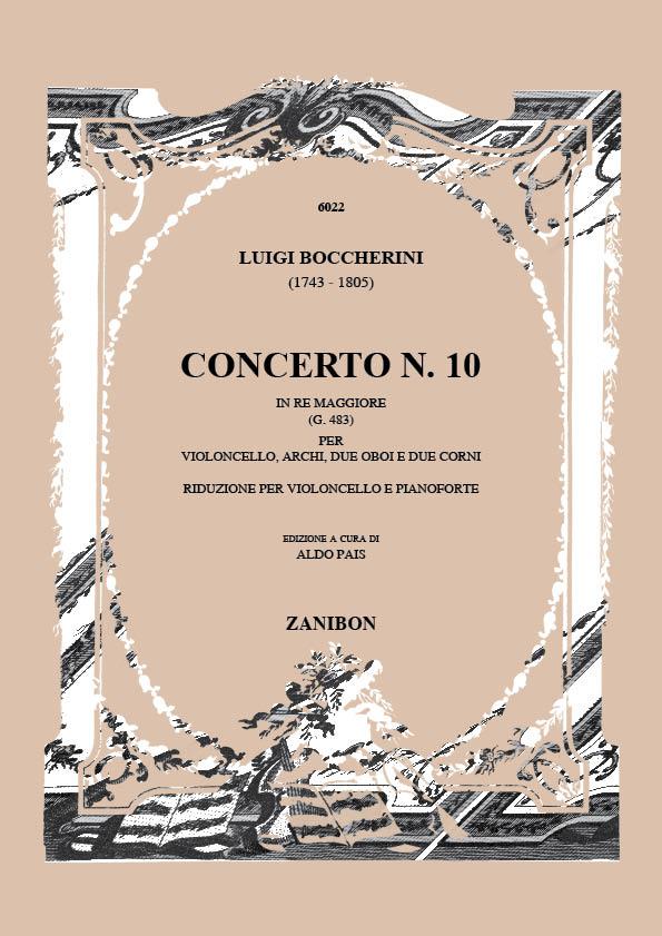 Concerto N. 10 In Re Maggiore (D Major) G483 - Riduzione per violoncello e pianoforte - violoncello a klavír